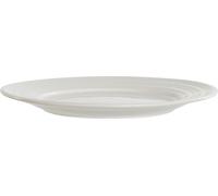 DKD Home Decor Assiette plate de la marque, Blanc, de Porcelaine (19 x 19 x 2 centimètres)
