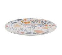 DKD Home Decor Assiette plate de la marque Fleurs (27 x 27 x 2 cm) (2 pièces) (Référence : S3026034)