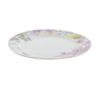 DKD Home Decor Assiette plate de la marque Fleurs (27 x 27 x 2 cm) (2 pièces) (Référence : S3026042)