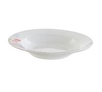 DKD Home Decor Assiette profonde de la marque Fleurs (21,5 x 21,5 x 3,5 cm) (2 pièces) (S3026043)