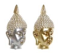 DKD Home Decor Bouddha en résine (2 pièces) (18 x 18 x 34 cm) (Référence : S3019777)