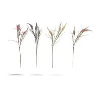 DKD Home Decor Bouquets de Marque Gris Beige Rose Marron Polyester (11 x 11 x 72 cm) (4 Pièces) (Référence : S3020166)