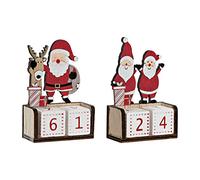 DKD Home Decor Calendrier en Bois, Standard