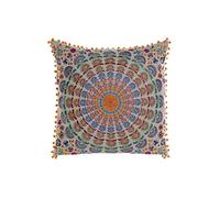 DKD Home Decor Coussin Multicolore carré Mandala 60 x 10 x 60 cm, Multicolore, Estándar