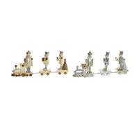 DKD Home Decor Décoration de Noël de la Marque, Couleur Or et Argent, en résine (28 x 5 x 12 cm) (2 unités)