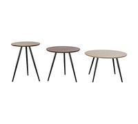 DKD Home Decor Ensemble de 3 Tables Basses, Standard