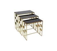 DKD Home Decor Ensemble de 3 Tables Basses, Standard
