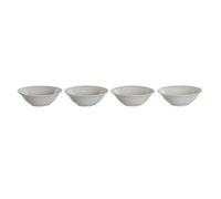 DKD Home Decor Ensemble de Bols, Blanc, Estándar