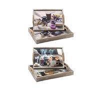 DKD Home Decor Ensemble de Plateaux, Standard