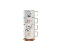 DKD Home Decor Ensemble de Tasses à café, Standard