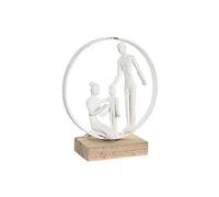 DKD Home Decor Figurine décorative 23 x 10 x 27 cm Blanc Résine Bois de Manche Famille