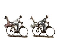 DKD Home Decor Figurine décorative 27 x 9,5 x 23 cm Or Rose Blanc (2 unités)