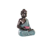 DKD Home Decor Figurine décorative Bouddha Turquoise résine (40 x 33,5 x 60,5 cm)