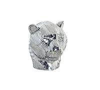 DKD Home Decor Figurine décorative de la Marque Argent Léopard Résine (31 x 27 x 32 cm) (Référence : S3019594)