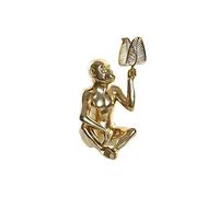 DKD Home Decor Figurine décorative en résine dorée (27 x 25 x 43,5 cm) (Référence : S3019614)