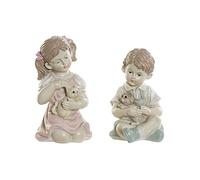 DKD Home Decor Figurine décorative en résine pour Enfant (14,5 x 16 x 26 cm) (2 pièces) (Référence : S3019823)