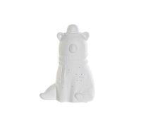DKD Home Decor Lampe de bureau 17 x 12 x 23 cm Porcelaine Blanc 220 V 25 W