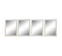 DKD Home Decor Miroir Mural 70 x 2 x 97 cm Verre Ivoire polystyrène (4 Unités)