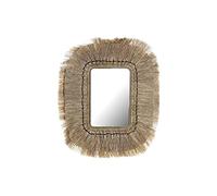 DKD Home Decor Miroir Mural Verre Naturel Jute (50 x 2 x 60 cm)