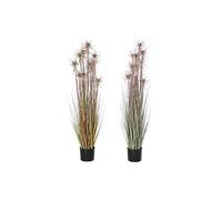 DKD Home Decor Plante décorative Marron Polyéthylène Vert PVC 40 x 40 x 120 cm (2 Unités)