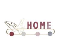 DKD Home Decor Porte-manteau mural couleur rose, en MDF (46 x 5 x 17 centimètres)
