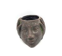 DKD Home Decor Pot de Fleurs en Fibre de Verre Gris (29 x 29 x 24 cm) (Référence : S3024068)