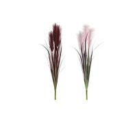 DKD Home Decor Rose Vert Bordeaux PVC (11 x 11 x 91 cm) (2 pièces) (Référence : S3020031)