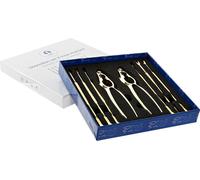 dkd home decor Set de fruits de mer dkd home decor or acier inoxydable 8 pièces 3 x 3 x 15 cm
