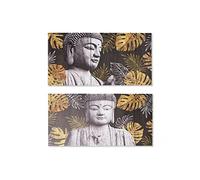 DKD Home Decor Tableau de la marque Bouddha (80 x 1,8 x 40 cm) (2 pièces) (S3018162)