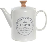 DKD Home Decor Théière blanche Gres 1 L - - Brand EAN : 8424002049553
