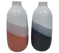 DKD Home Decor Vase, Dolomite, Tricolore, Estándar