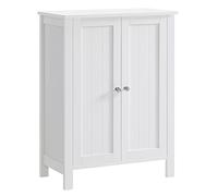DKDAHIO Cloud White UBCB60WV1 Armoire de rangement autonome avec 2 étagères variables pour salon, cuisine, salle de bain UBCB60WV1, légère, durable, portable