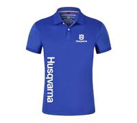 DKDAHIO Polo pour Hommes Manches Courtes pour H.u.s.q.v.a.r.n.a Polo de Golf à T-Shirt Décontracté Bouton T-Shirts de Sport de Base-Dark Blue||XXL