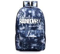DKDAHIO Sac à Dos d'école Sac à Dos Décontracté pour Rainbow 6 Siege Sacs d'école Unisexe Sac à Dos de Voyage Léger Sac de Travail pour Hommes Femmes(Color: style-3)