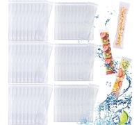 DKDDSSS 60PCS Sacs Popsicle, Moule à Glace, Moule Glace à l'eau, Snacks Maison en Bonne Santé, DIY Popsicle Pochettes pour Yaourt, Bonbons glacés, Glaces Party Favors