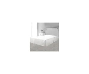 dkdo Cache sommier Plateau 3 Plis 90 x 190 cm Blanc - Blanc