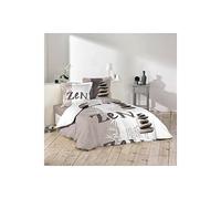 dkdo Housse de Couette - 220 x 240 cm + taies - Galets Zen