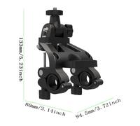 DKE&YMQ Support de Montage pour Guidon de véloCaméra Sportive Accessoires pour insta360X3/X4/action5