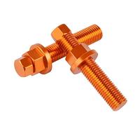 DKEKE Ajusteur Blocs essieu arrière chaîne Bolt Fit for K.T.M 85 125 150 250 350 530 690 990 450 1190 1290 SX SXF EXCF SMC Duke Enduro Adventure DKEKE (Color : Orange)