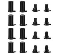 DKEROSS 8 Paires de Capuchons de Connecteur de Panneau Solaire, Capuchons de Photovoltaïques Anti-Poussière et Imperméable, Bouchons de Connecteur Solaire en Silicone pour Connecteurs Solaires (Noir)