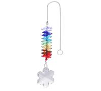 Dkh411 Mémorial pour chien Taille S pour la perte de chien en cristal Attrape-soleil pour chien Inscription Be Reavement Gi Ft S pour perte de chiens chats pêche cœur flocon de neige coloré Dkh411 (B