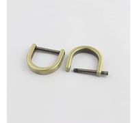 DKHAZE 2 pièces métal détachable D Anneau Ouvert vis Dee Boucle Manille Fermoir pour Cuir Artisanat Sac Sangle Ceinture Boucle poignée épaule Sangle