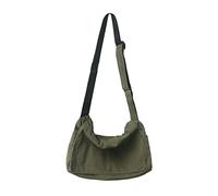 DKIIL NOIYB Grand Sac à Bandoulière en Toile et Denim, Fourre-Tout, Besace pour Homme et Femme, 09-Y Vert Kaki, 38 EU