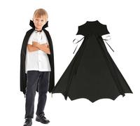 DKINY 80cm Cape Vampire Noire d'enfants Déguisement Carnaval Costume Halloween pour Garçon Fille Fête Costumée Épiphanie Cosplay Vampires Jeux Drôle
