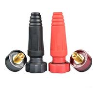 DKJ10-25 Connecteur rapide pour machine à souder, 2 paires de câbles mâles et femelles de type thaïlandais, pour machine à souder TIG, design anti-débranchement, courant nominal 200 A, matériau en