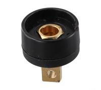 DKJ10-25 / DKJ35-50 / DKJ50-70 Plaque arrière simple plaque de connecteur rapide pour outils de soudage - Or et noir, 1 pièce robuste Quick-Con(D)