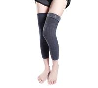 DKJAHSEK 2 pièces hiver chaud laine cachemire jambières manches épais polaire doublé genouillères orthèse soutien garde protecteur longues enveloppes thermiques(Dark Gray-Non slip,XX-Large)