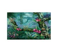 DKJAHSEK Autocollant adhésif 3D for Fond d'aquarium, décor sous-Marin for Aquarium, Autocollant for de forêt(Color1,50x100cm)