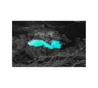 DKJAHSEK Autocollant adhésif en PVC for Fond d'aquarium 3D, Motif Rocheux(Color2,41x61cm)