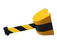 DKJAHSEK Barrière de sécurité avec cordon et ceinture adsorption magnétique 10M pour file d'attente, magasin, stade